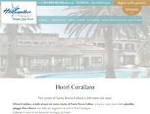 Tablet Screenshot of hotelcorallaro.it